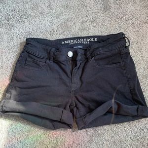 American eagle black shorts